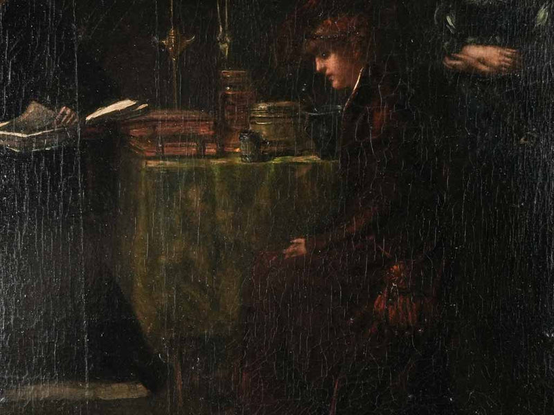 18th century painting Georges Van Den Bos (1853-1911) - 34¾" x 42¼"