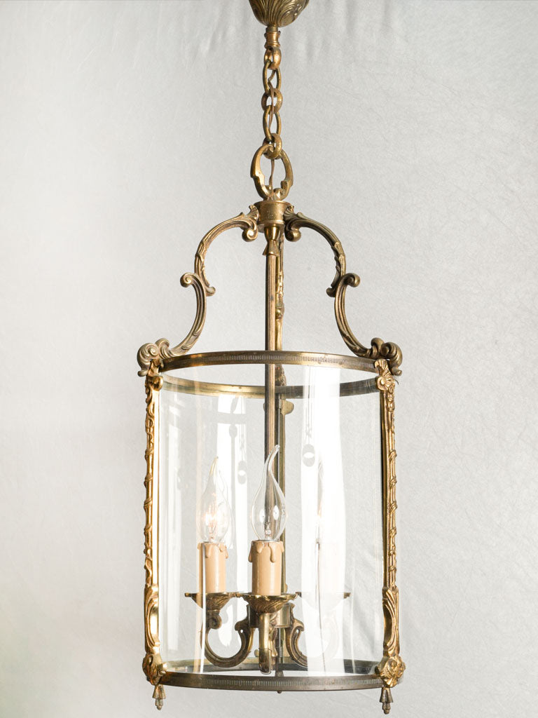 Elegant Rococo revival hanging lantern  