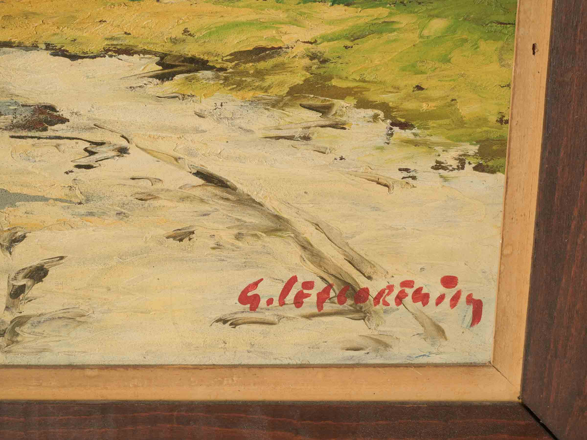 Mid-20th-Century Oil on Panel - Provençal Landscape by Guy Le Florentin - 19¼" x 29¼"
