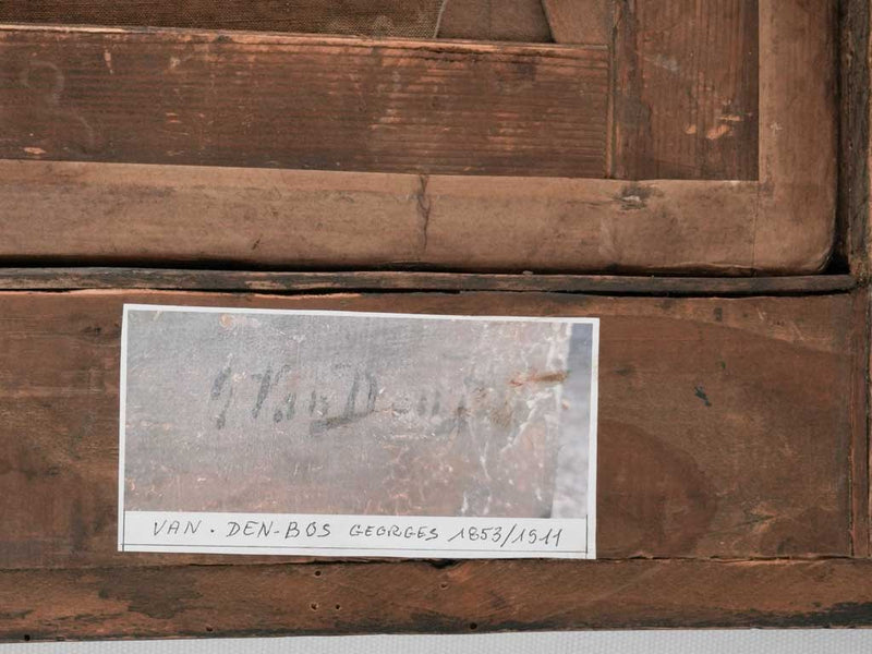 18th century painting Georges Van Den Bos (1853-1911) - 34¾" x 42¼"