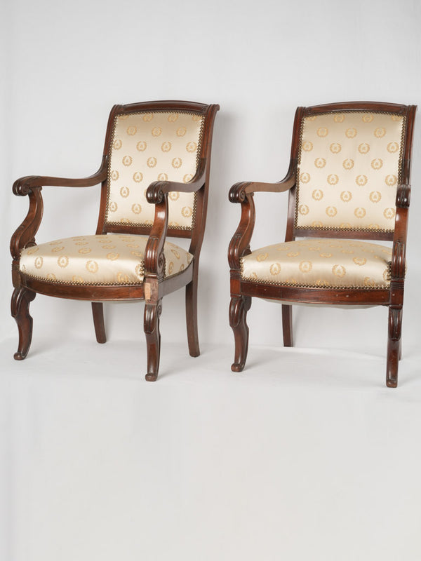 Ornate 19th-century French armchairs