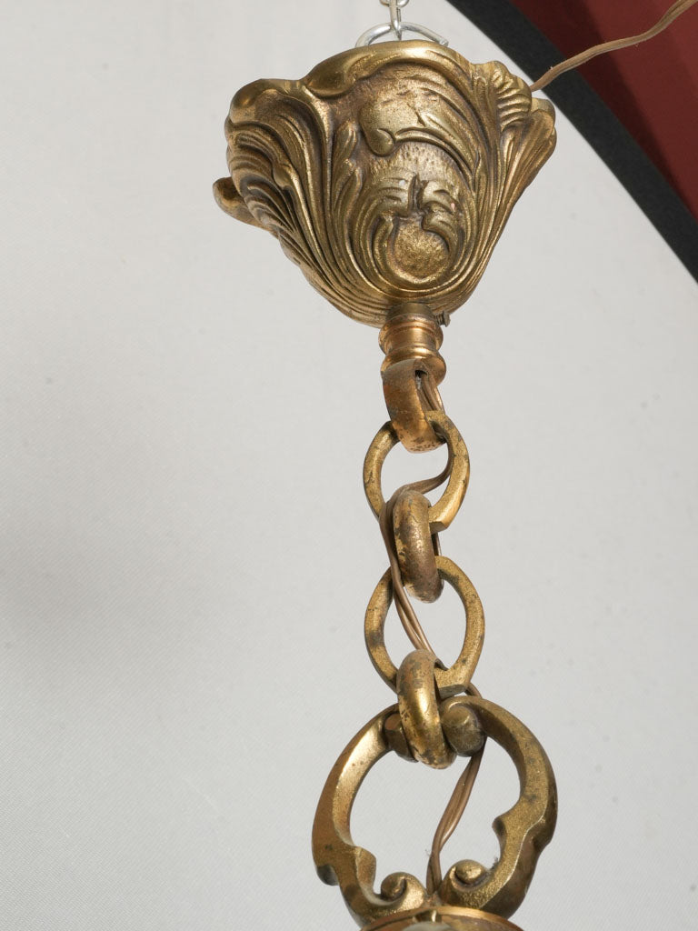 Ornate ornamental glass panel light  