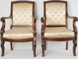 Refined Empire-style bumble bee chairs