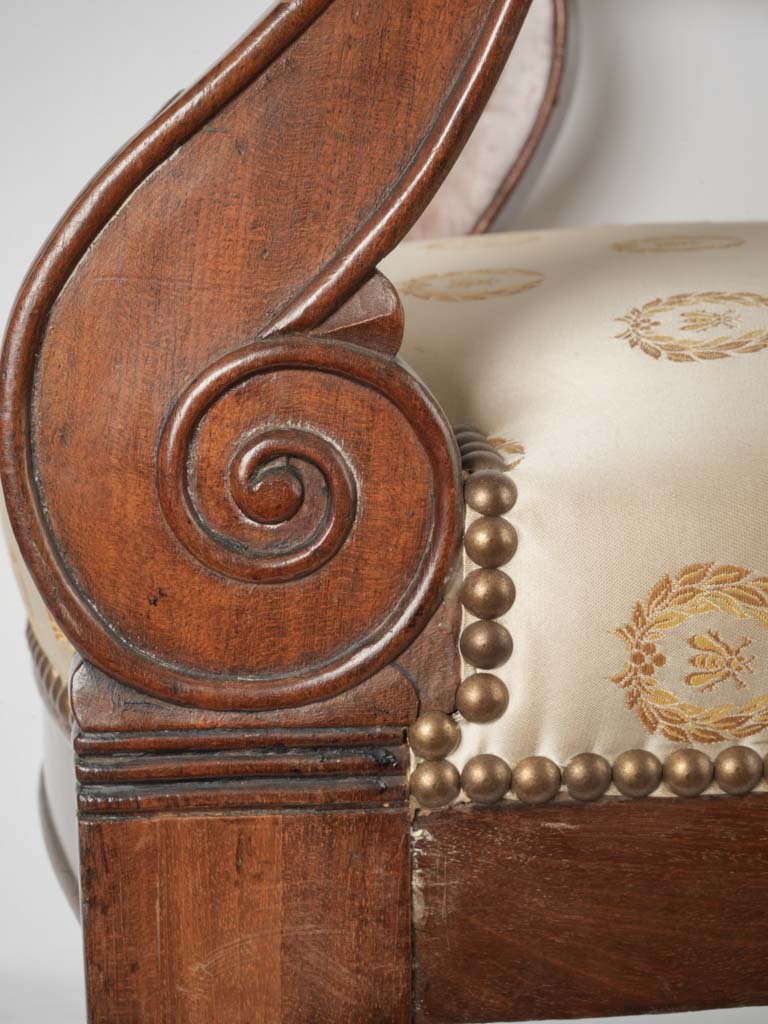 Luxurious 19th-century mahogany chairs