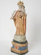 Antique terracotta religious statuette