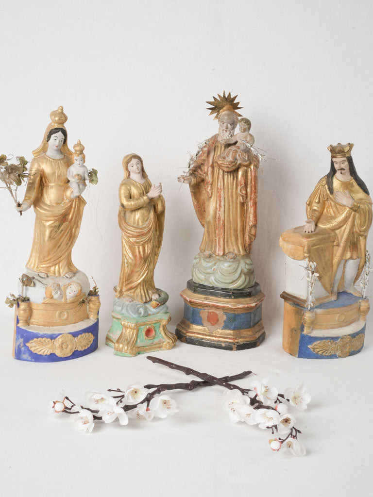 Ornate antique nativity scene addition