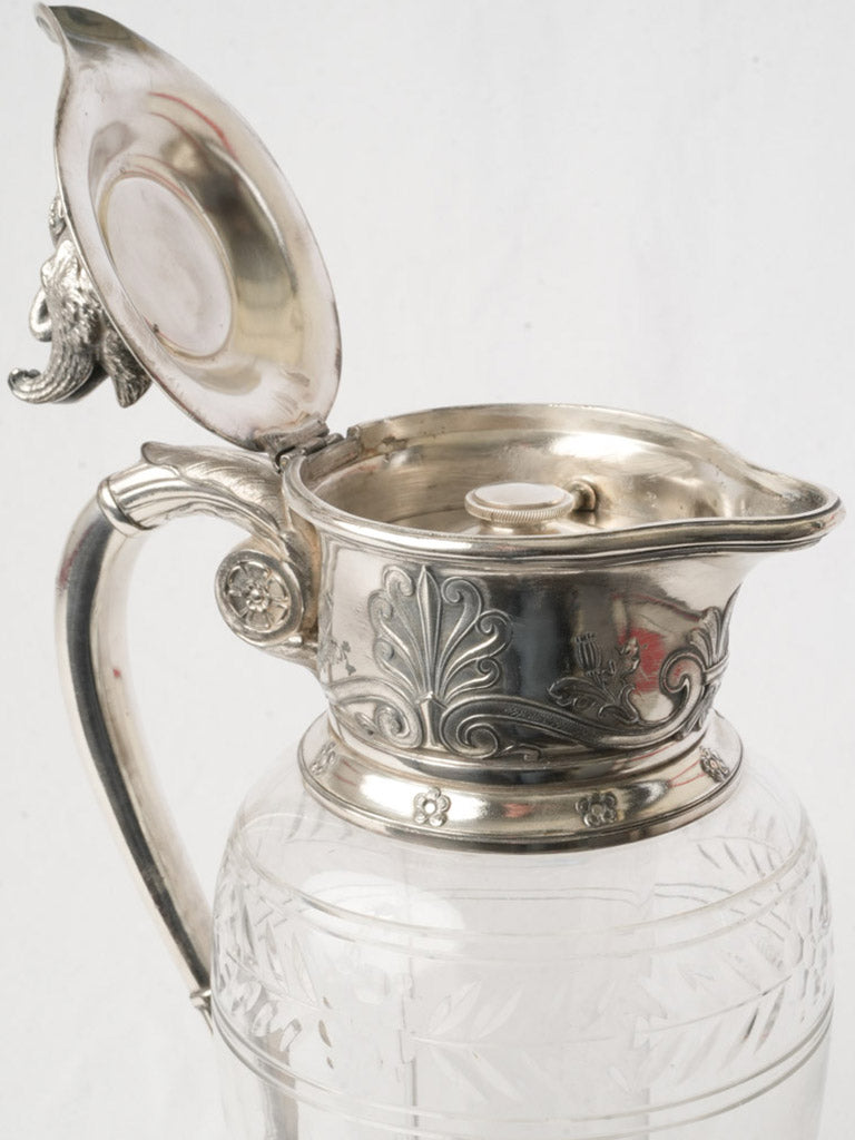 Decorative swan finial lemonade jug  