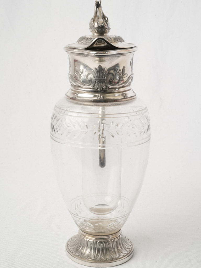 Elegant acanthus embossed collar pitcher  