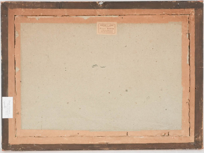 Late 19th / early 20th century gouache landscape - Joseph Lesage - 19" x 26"