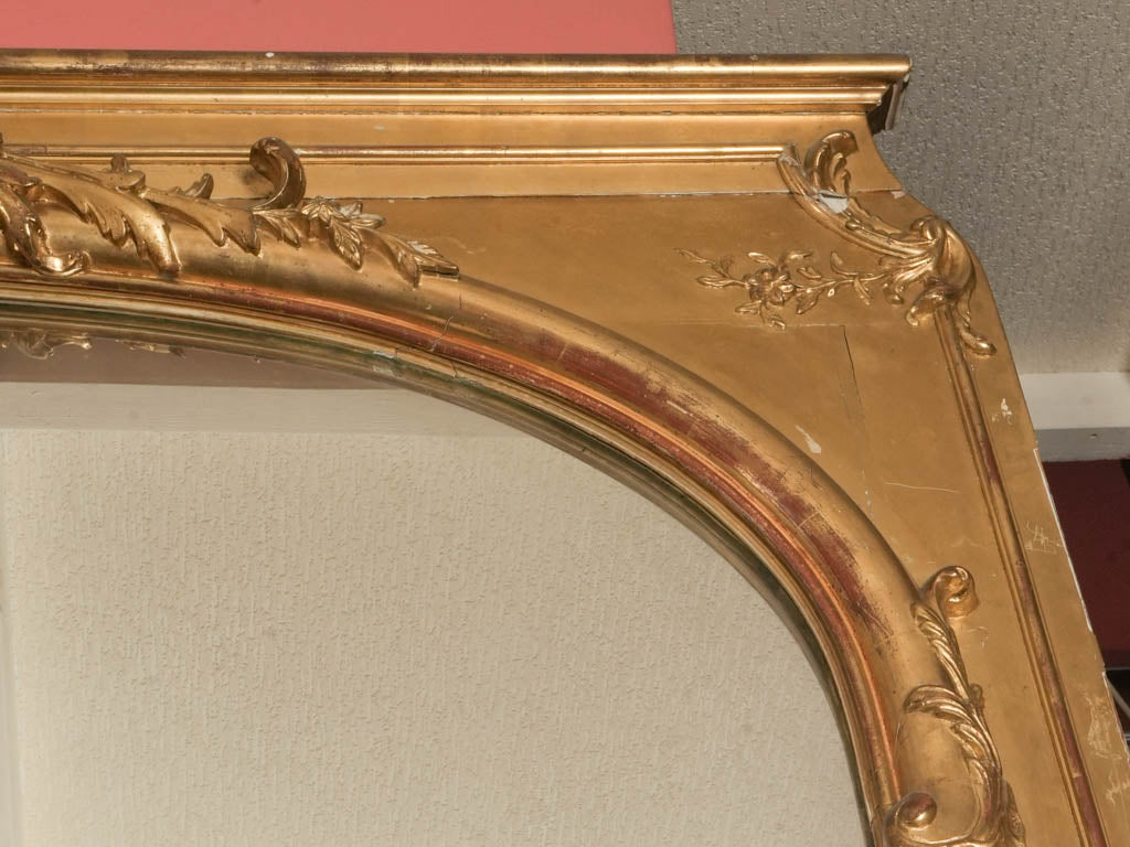Monumental Late 19th-Century French Giltwood Mirror - 82¾" x 53¼"