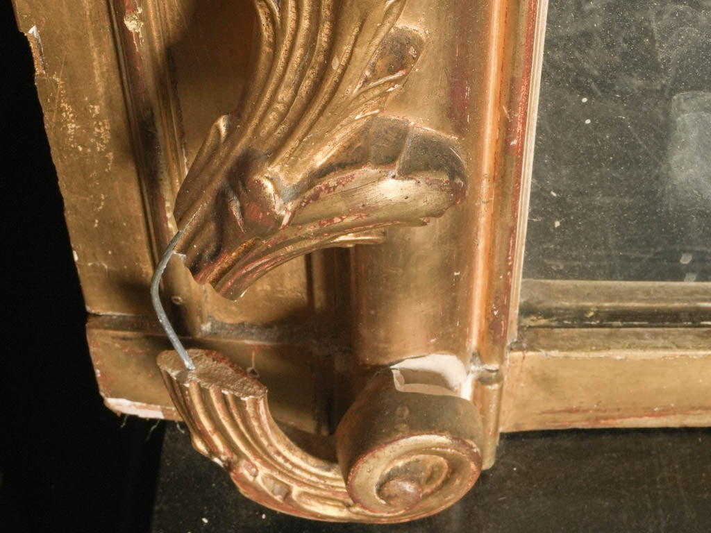 Monumental Late 19th-Century French Giltwood Mirror - 82¾" x 53¼"