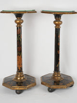 Eighteenth century hand-painted tulip tables