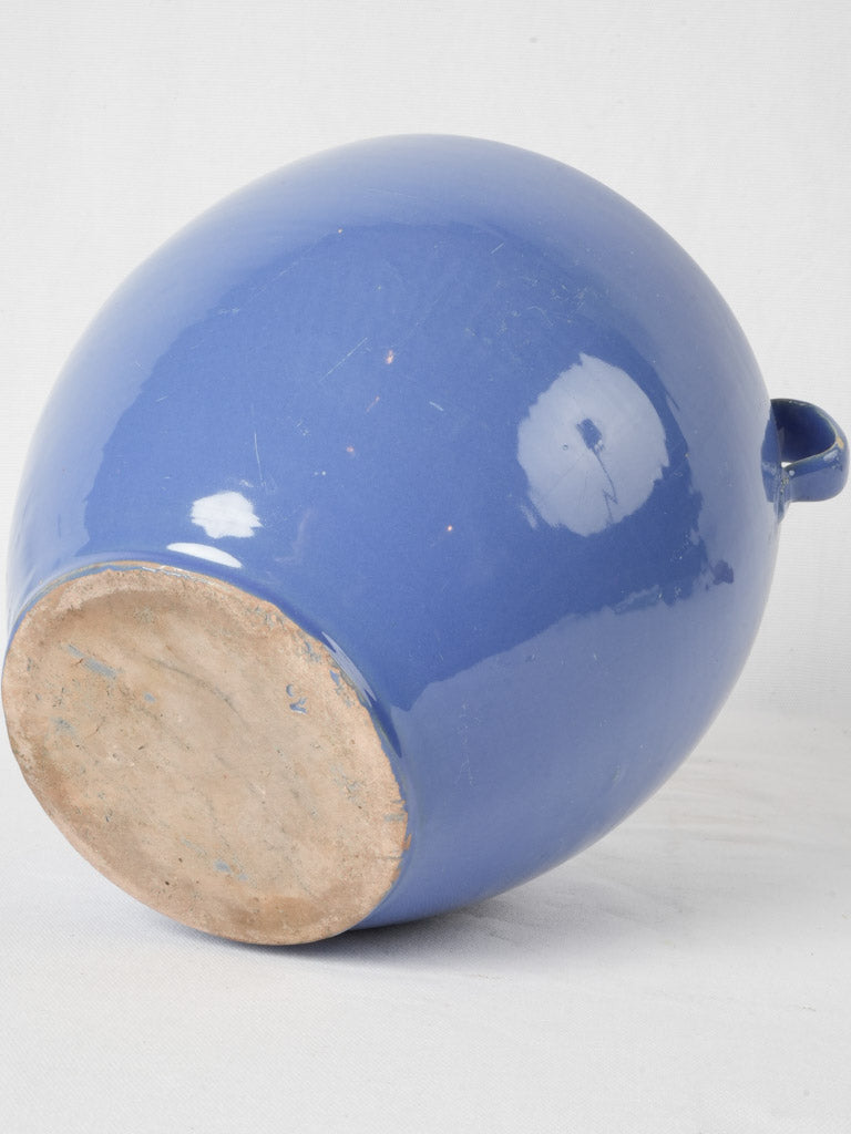French coastal blue terracotta pot