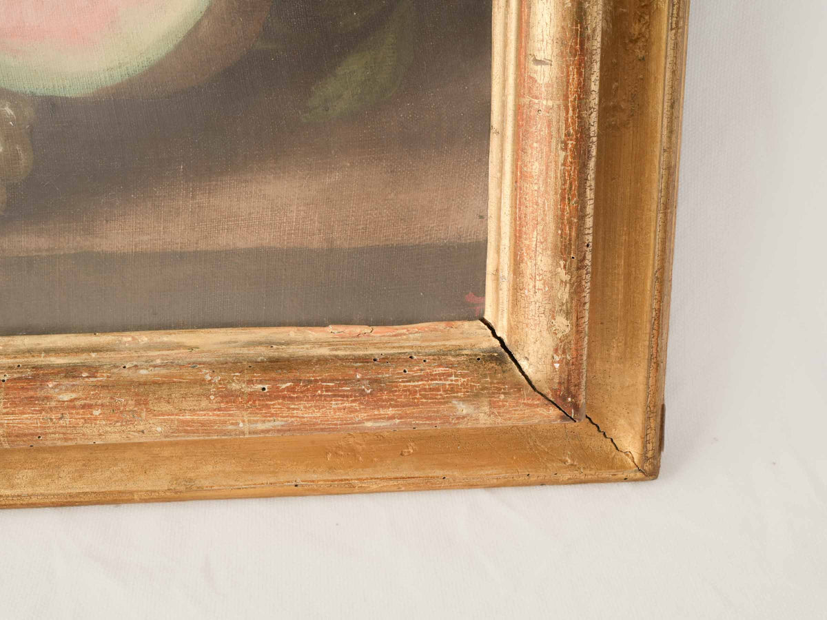 18th-Century French Still Life w/ Melon and Grapes - 23¼" x 27¼"