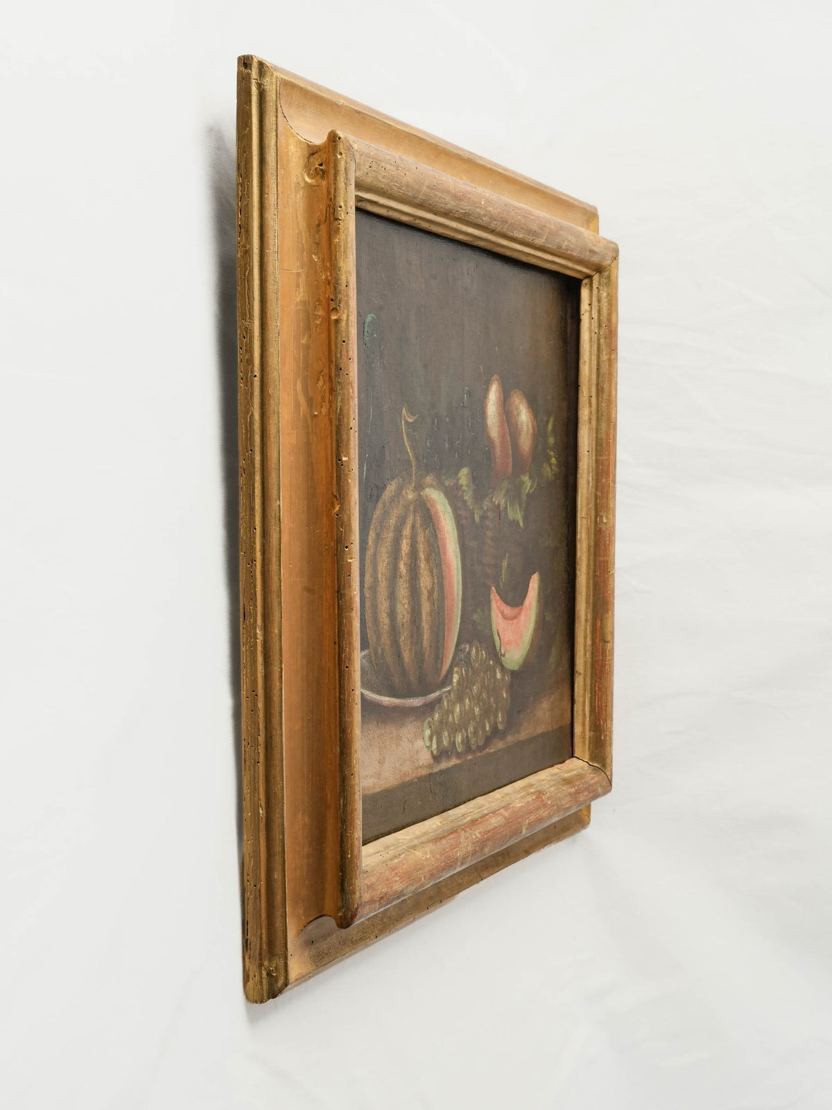 18th-Century French Still Life w/ Melon and Grapes - 23¼" x 27¼"