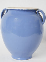 Antique Blue Terracotta French Confit Pot