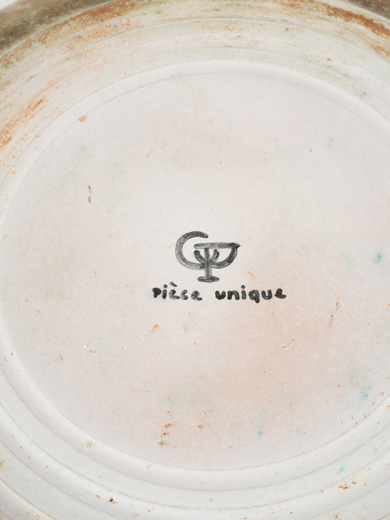Mid-20th century French platter