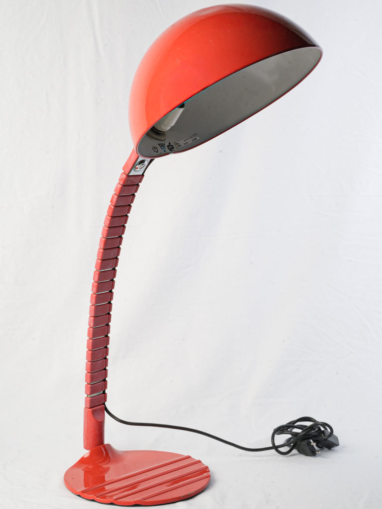 Playful oversized hemispherical shade lamp  