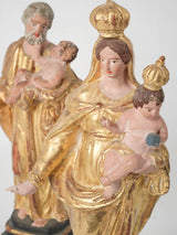 Small gilded terracotta nativity scene