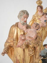 Splendid religious antique gilded statuettes