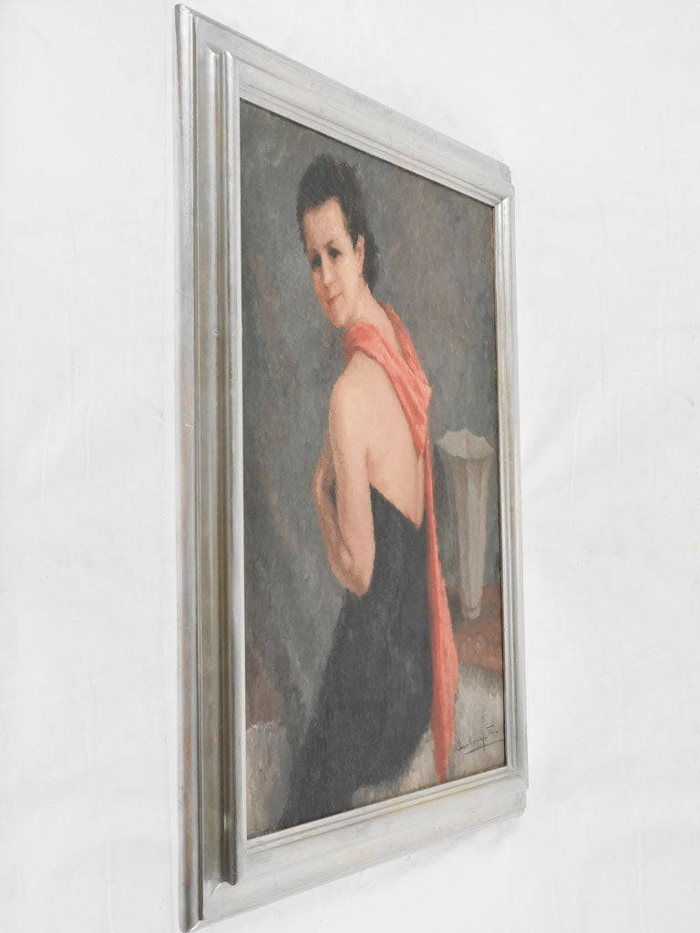 Very large portrait of a lady - Thérèse Ambourg - 47¼" x 39½"