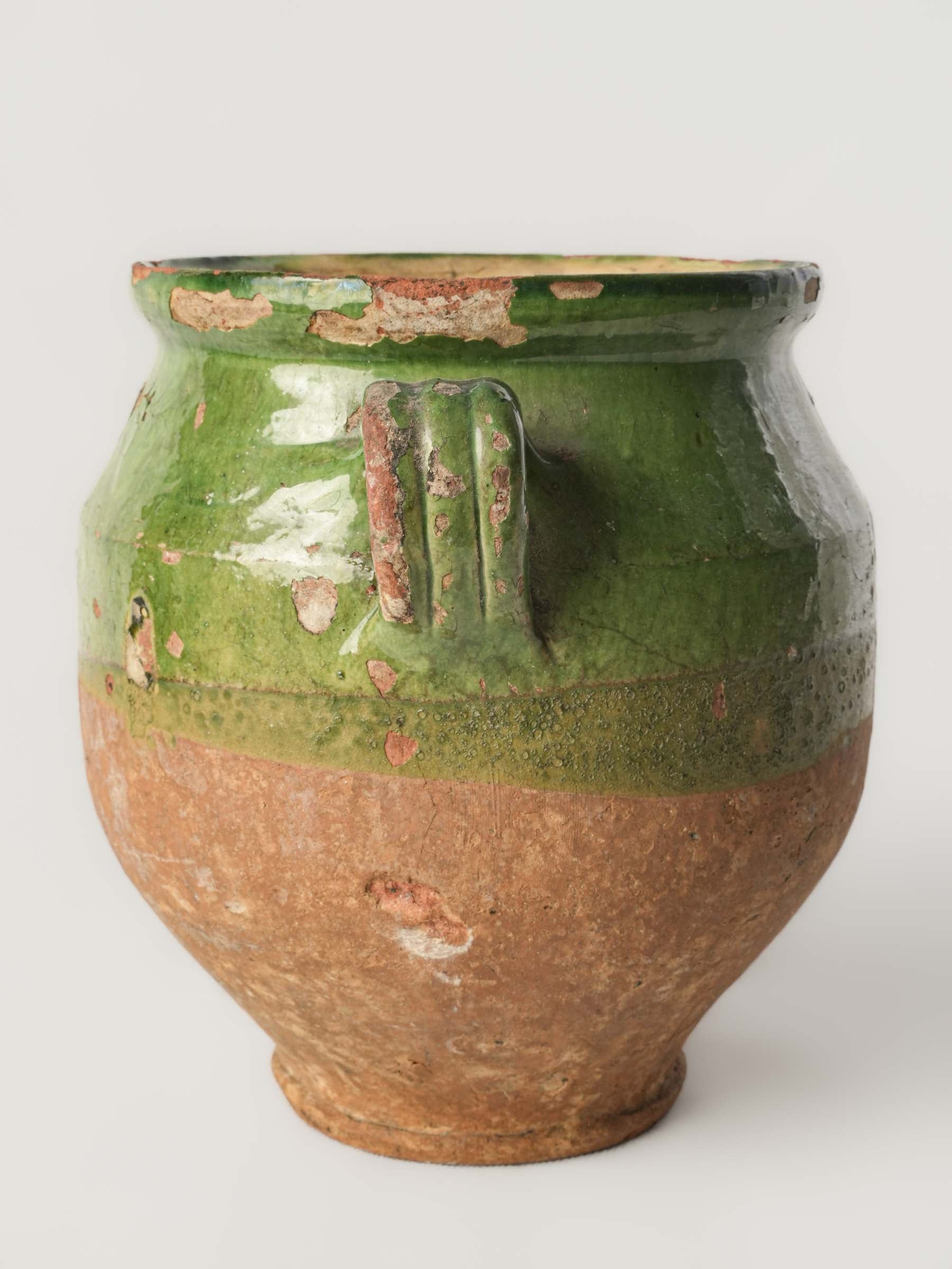 Provencal hand-thrown ceramic vessel  