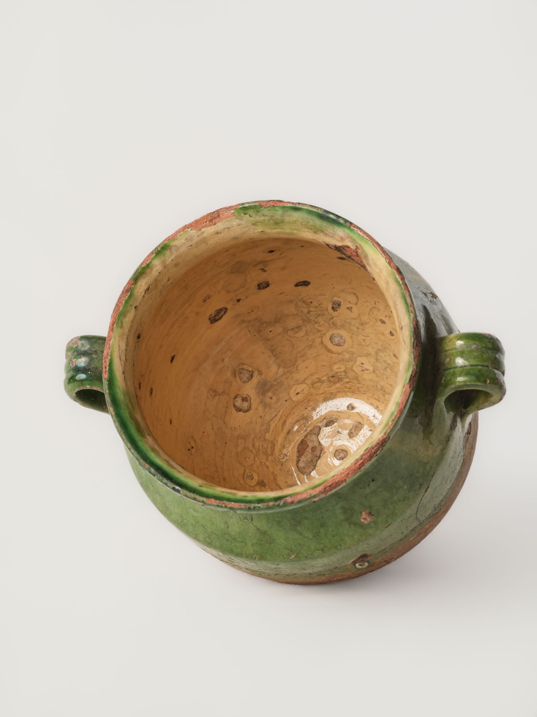 Rustic flared-rim French pottery  