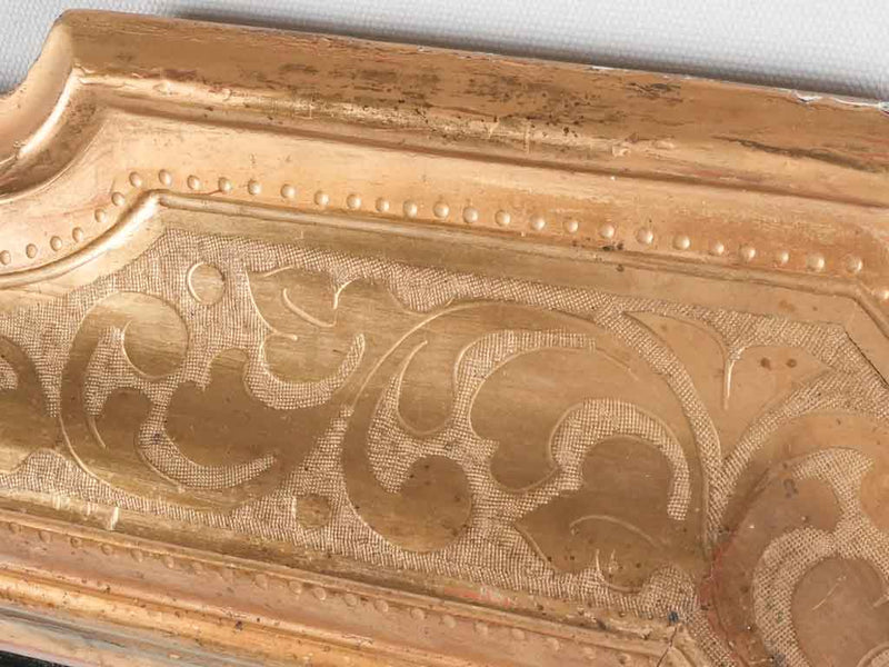 Large gilded mirror w/ chamfered corners - 19th century - 50¾" x 39¾"