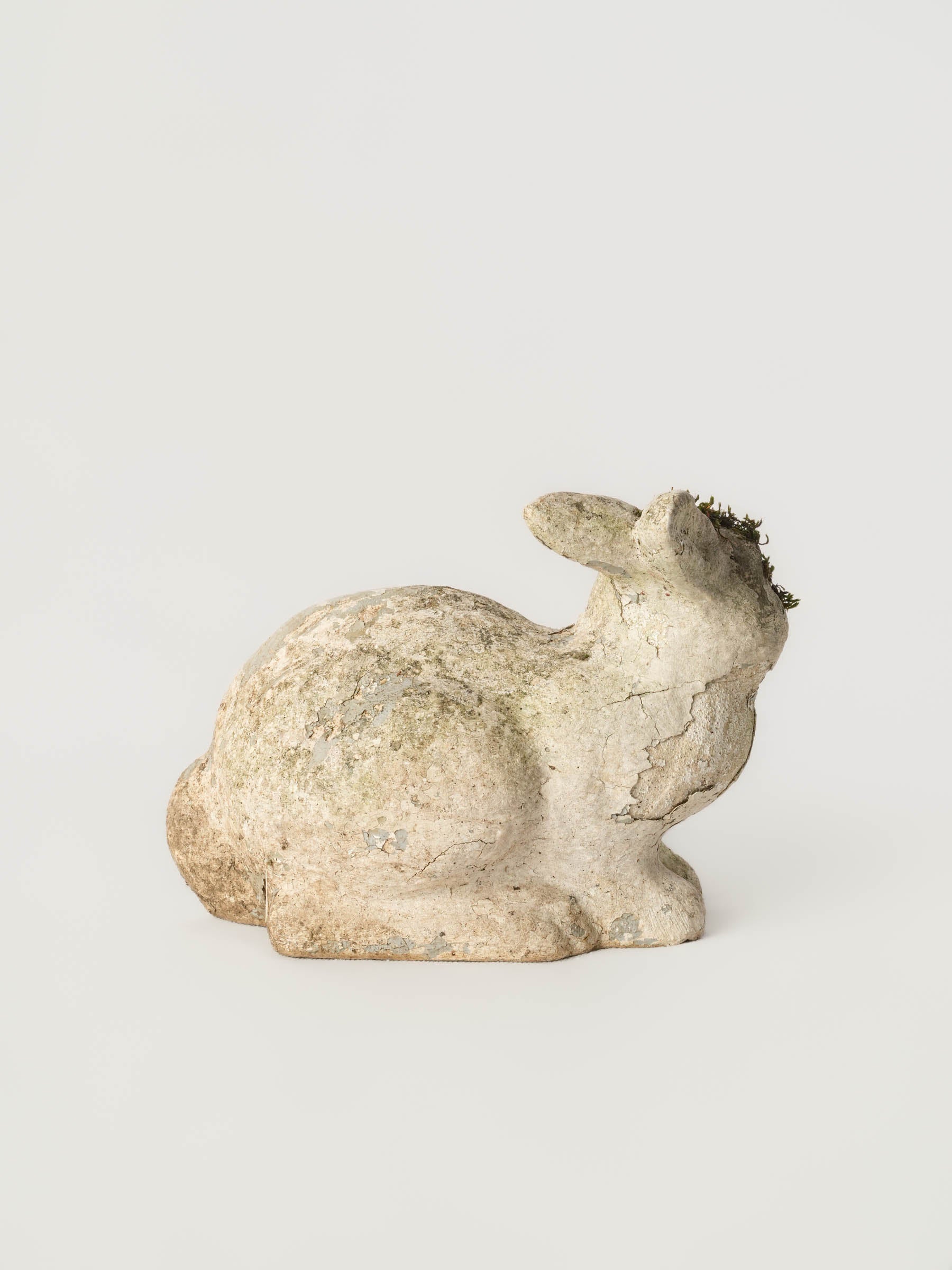 Rustic French ceramic rabbit decor  