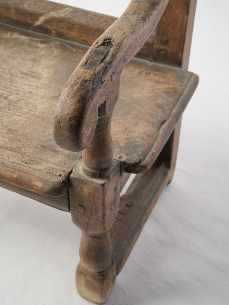 Vintage oak and cherry armchair
