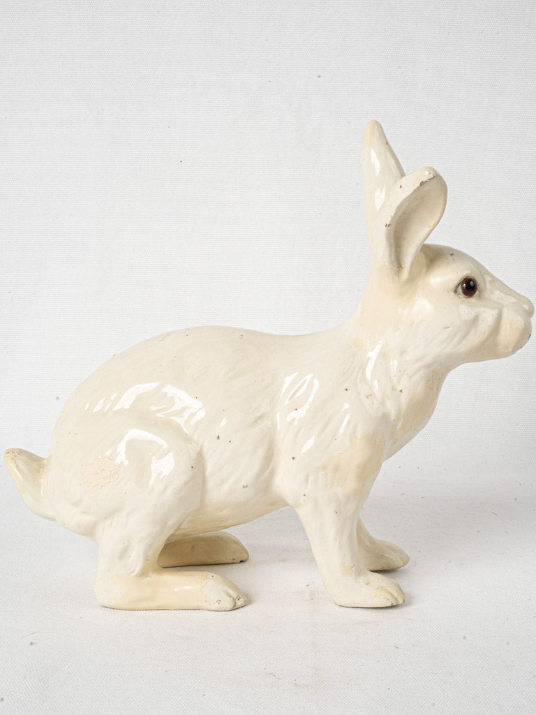19th-century large beige terracotta rabbit - Mesnil de Bavent, Normand ...