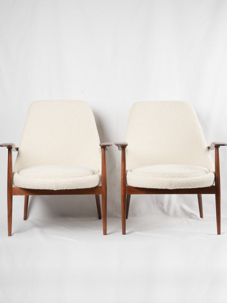 Pair of mid century Swedish armchairs 33½"