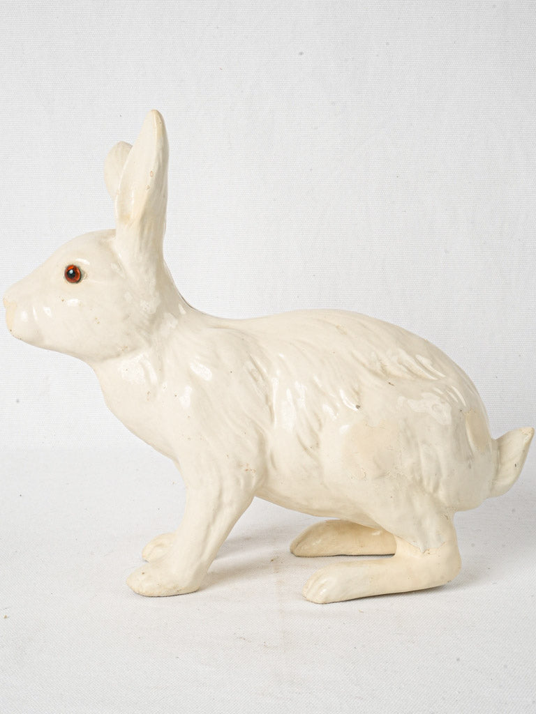 19th-century large beige terracotta rabbit - Mesnil de Bavent, Normand ...
