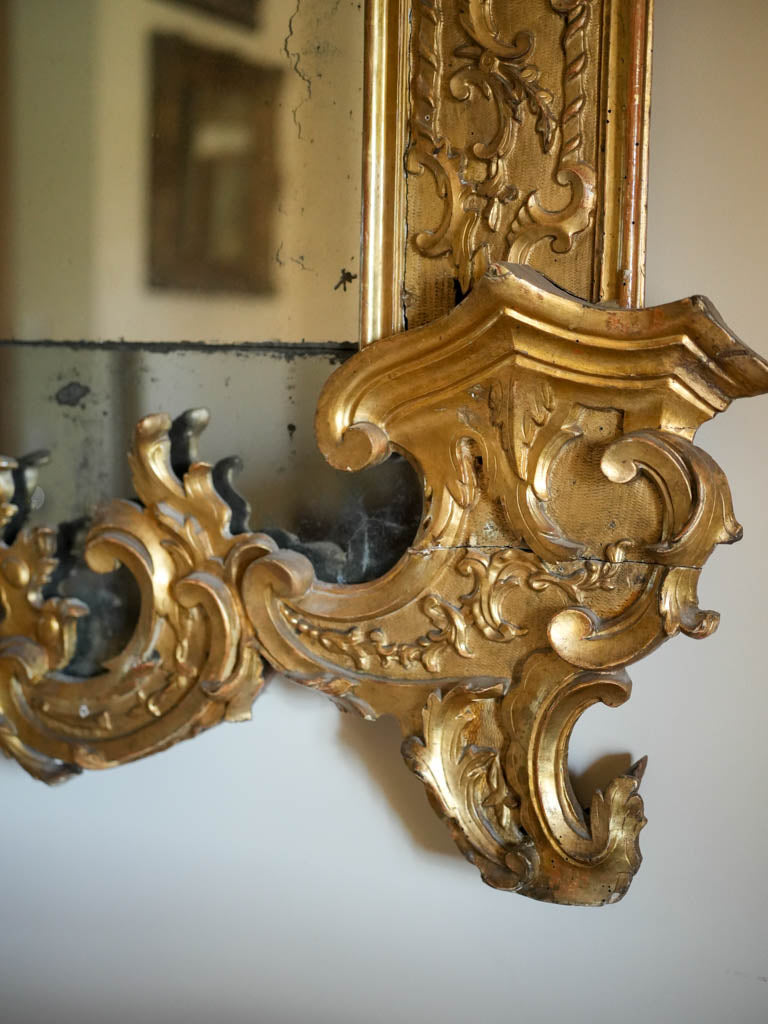 Opulent, historic, gilded mirror