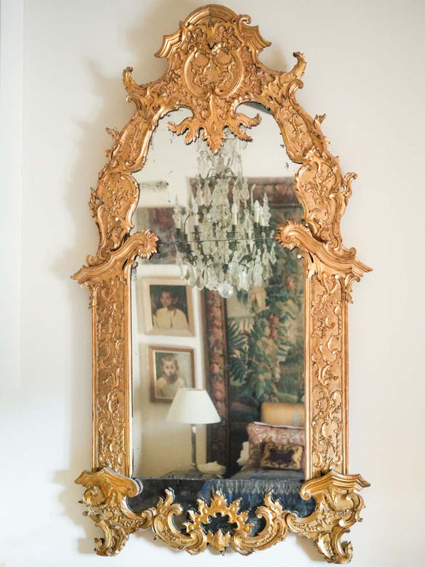 Grand, gilded Portuguese, antique mirror