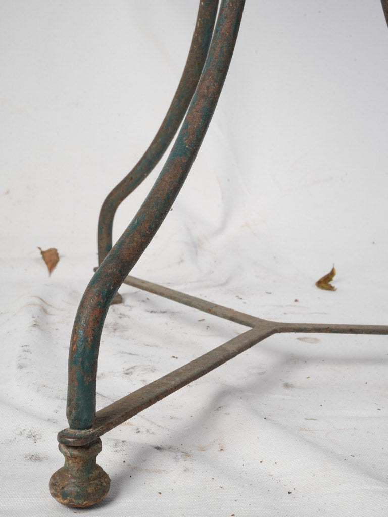 Early 20th Century French Bistro Table w/ Granito Top - 28¼"