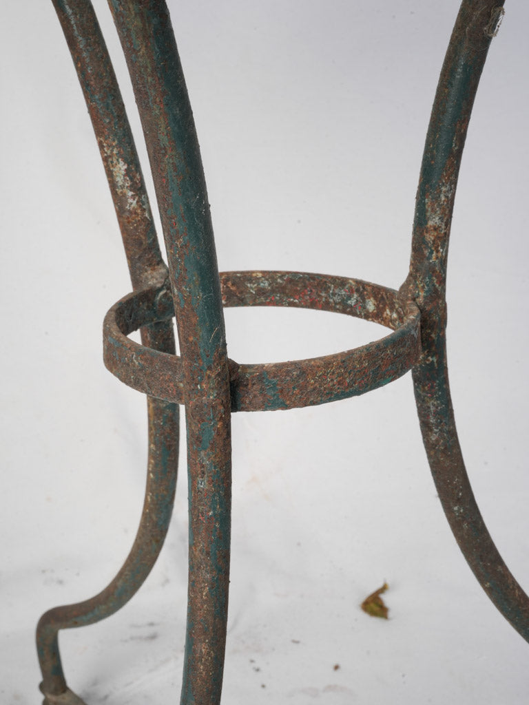 Early 20th Century French Bistro Table w/ Granito Top - 28¼"