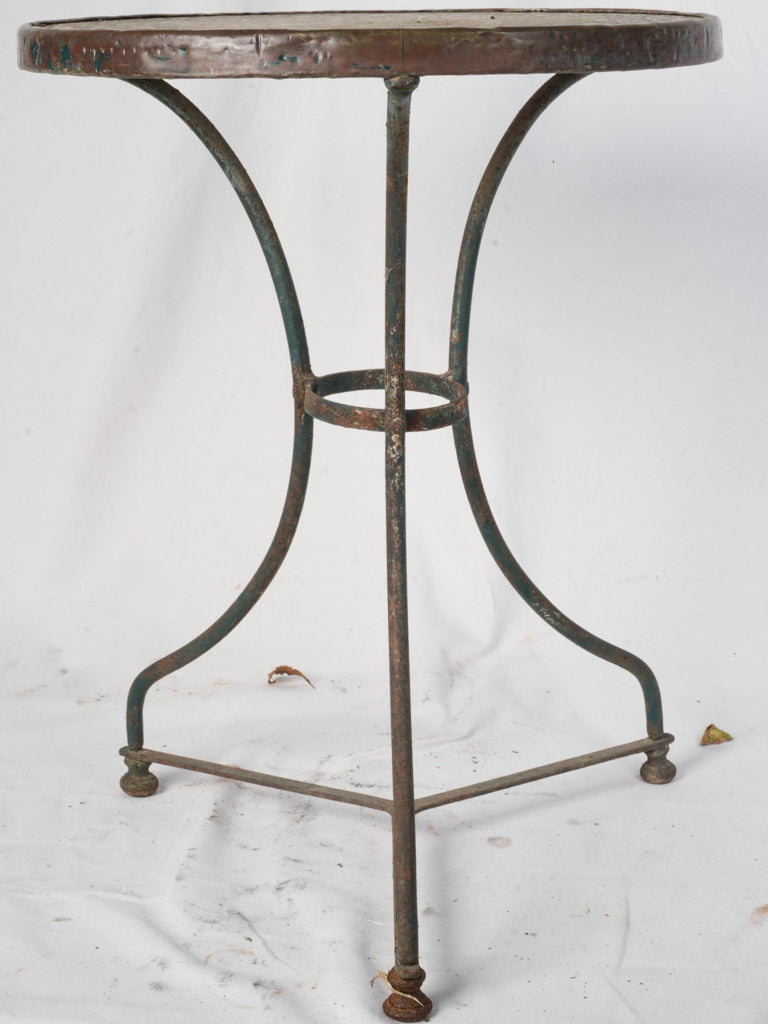 Early 20th Century French Bistro Table w/ Granito Top - 28¼"