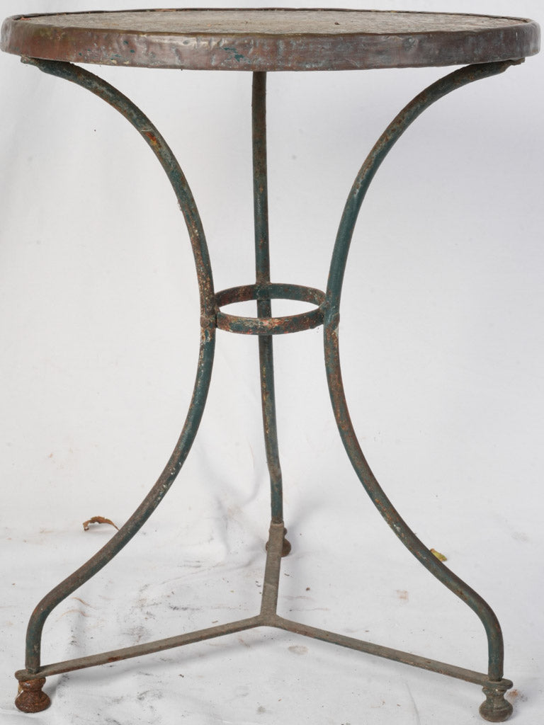 Early 20th Century French Bistro Table w/ Granito Top - 28¼"