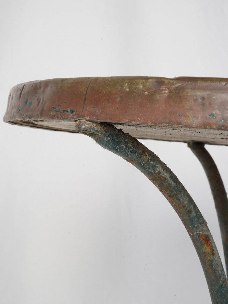 Early 20th Century French Bistro Table w/ Granito Top - 28¼"