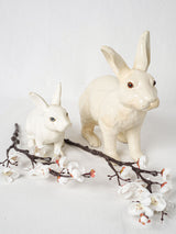 Traditional Normandy terracotta rabbit figurine