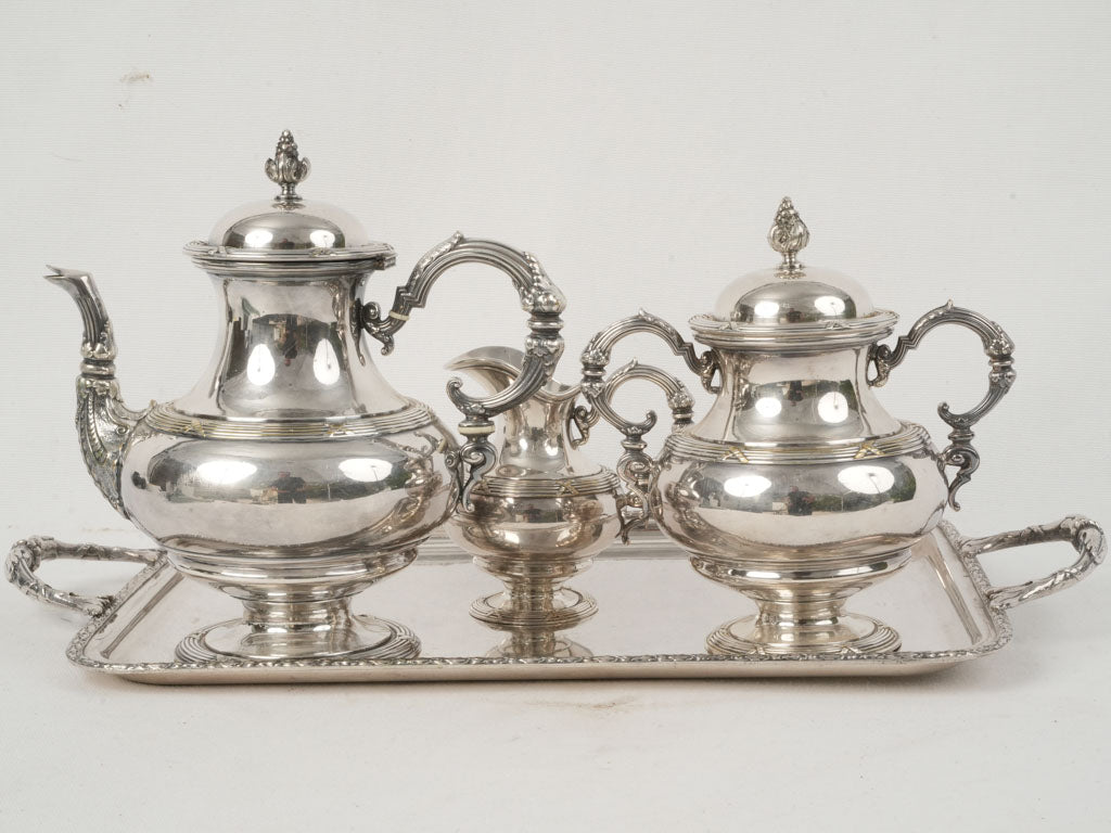 Luxurious silverplate coffee pot by Boulenger