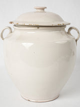 Vintage fully glazed terracotta jar