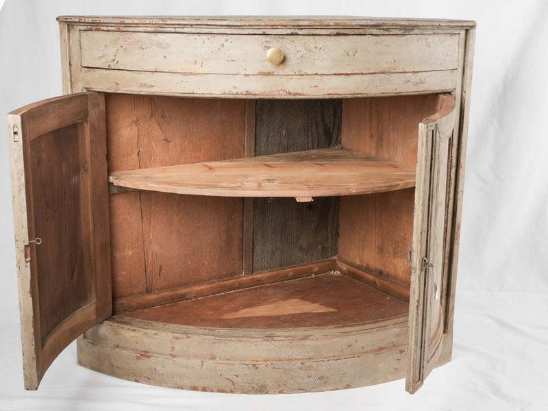 18th century corner buffet - curved 39"