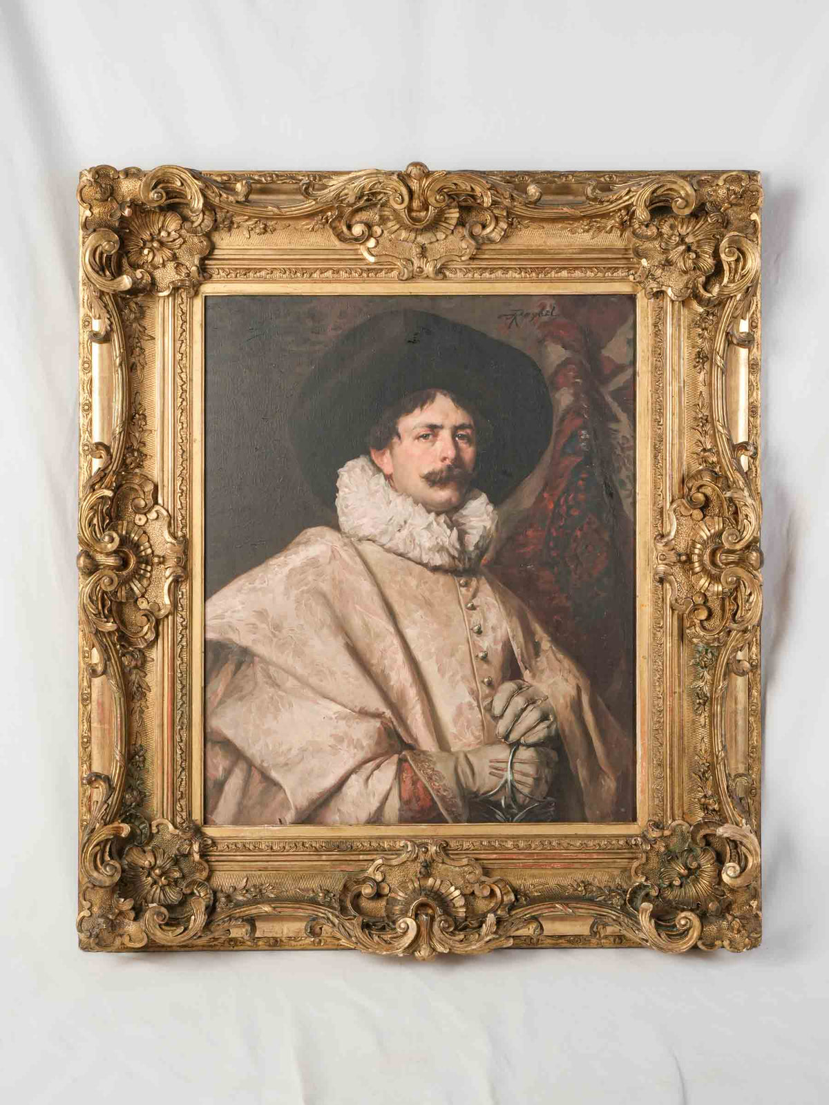 Important Late 19th-Century Portrait of a Musketeer, Signed Roybet - 41¾" x 37½"