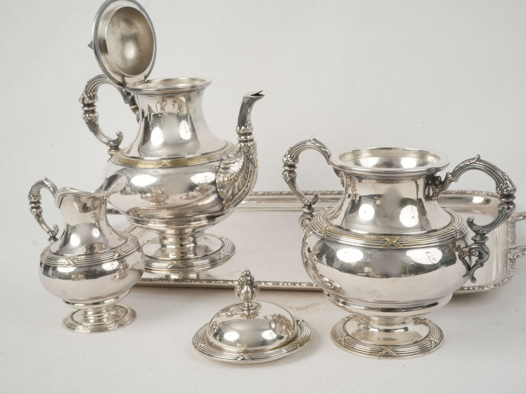 Opulent Boulenger silverplate teapot