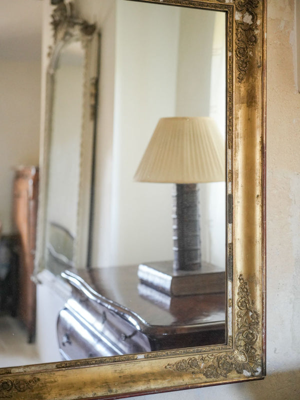 Rustic Pair of Gilded French Mirrors
