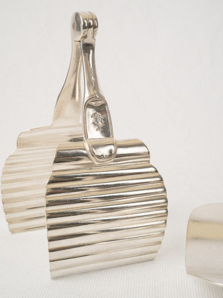 Art Deco Christofle Silver-Plated Asparagus Service from an Ocean Liner - 8¼"