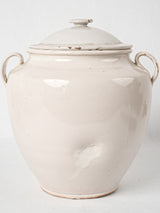 Rustic French confit jar with lid