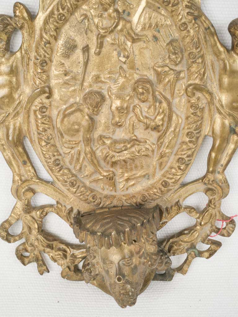 Religious, French Catholic Holy Water Font